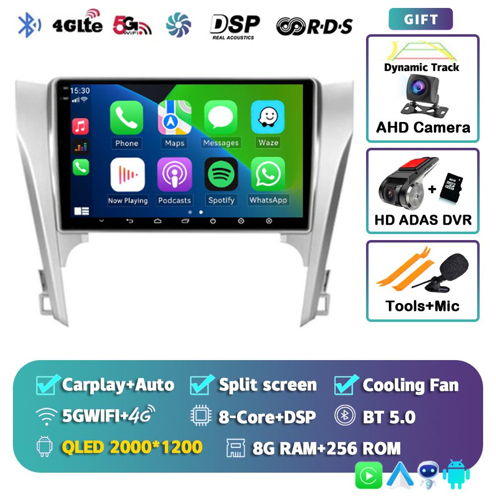 Android 14 Carplay Auto для Toyota Camry 7 XV 50 55 2011-2014 Автомобильный Радио Мультимедиа Видео Плеер Навигация Стерео GPS Нет 2din 4G