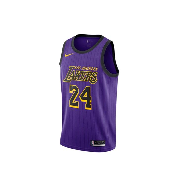 Nike NBA Jersey lakers City limited 24 Kobe 18-19 Season SW Fan Edition Purple Men's AV4270-505