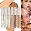 6 Colors Liquid Concealer High Covering Moisturizing Oil Control Foundation Invisible Pores Dark Circles Freckle Face Makeup 2ml