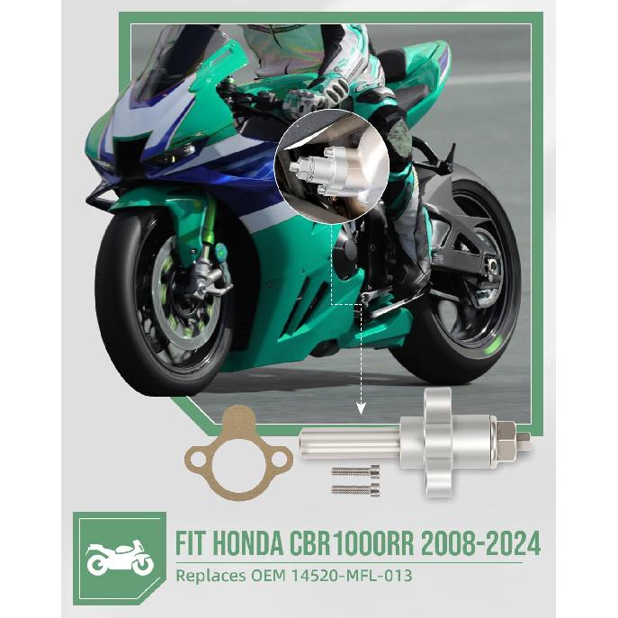 Manual Cam Chain Tensioner Kit for Honda CBR1000RR | Fits for Honda CBR1000RR/RA/RS/S/S1 2008-2024, Includes gasket, Compatible with 14520-MFL-013