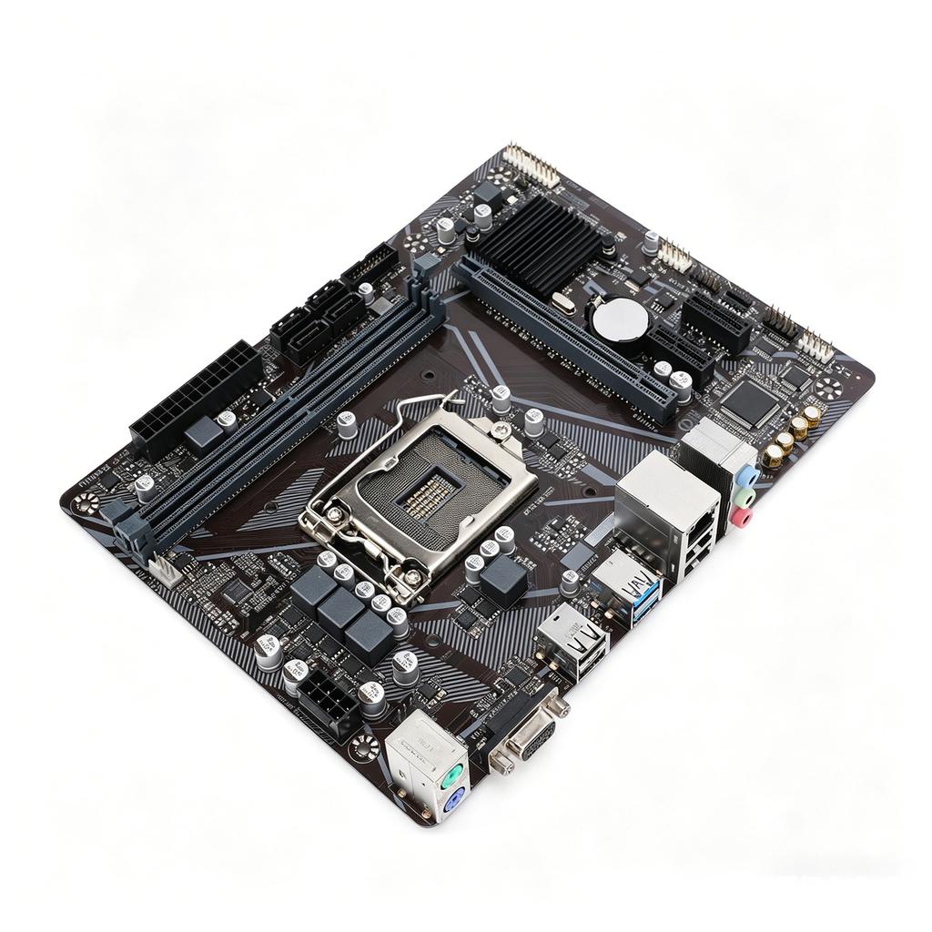 Компьютерная материнская плата H410M S2 LGA1200 для процессоров I9 I7 I5 I3, форм-фактор M ATX, с поддержкой до 64 ГБ DDR4