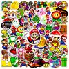 100 ШТУК Классическая Игра Супер Марио Наклейки Игрушки Граффити Наклейки Ноутбук Багаж Скейтборд Водонепроницаемая Наклейка Детская Игрушка