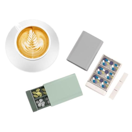 6 ячеек прямоугольная аптечка органайзер для таблеток пылезащитный компактный портативный маленький герметичный чехол для таблеток держатель для планшета