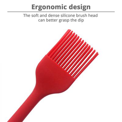 Силиконовая кисточка для поливки теста, термостойкая кулинарная кисточка для масла, соуса, сливочного масла, барбекю, гриля и маринада, не содержит BPA