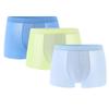 Однотонные, со средней посадкой, антибактериальные, дышащие, быстросохнущие, удобные, бесшовные, повседневные трусы-боксеры, 3 пары, мужское нижнее белье 701232510-002
