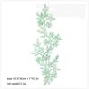 Iron on Patch Decorative Flowers Embroidery Vine Leaves DIY Cloth Patches  Cheongsam Bag Patch