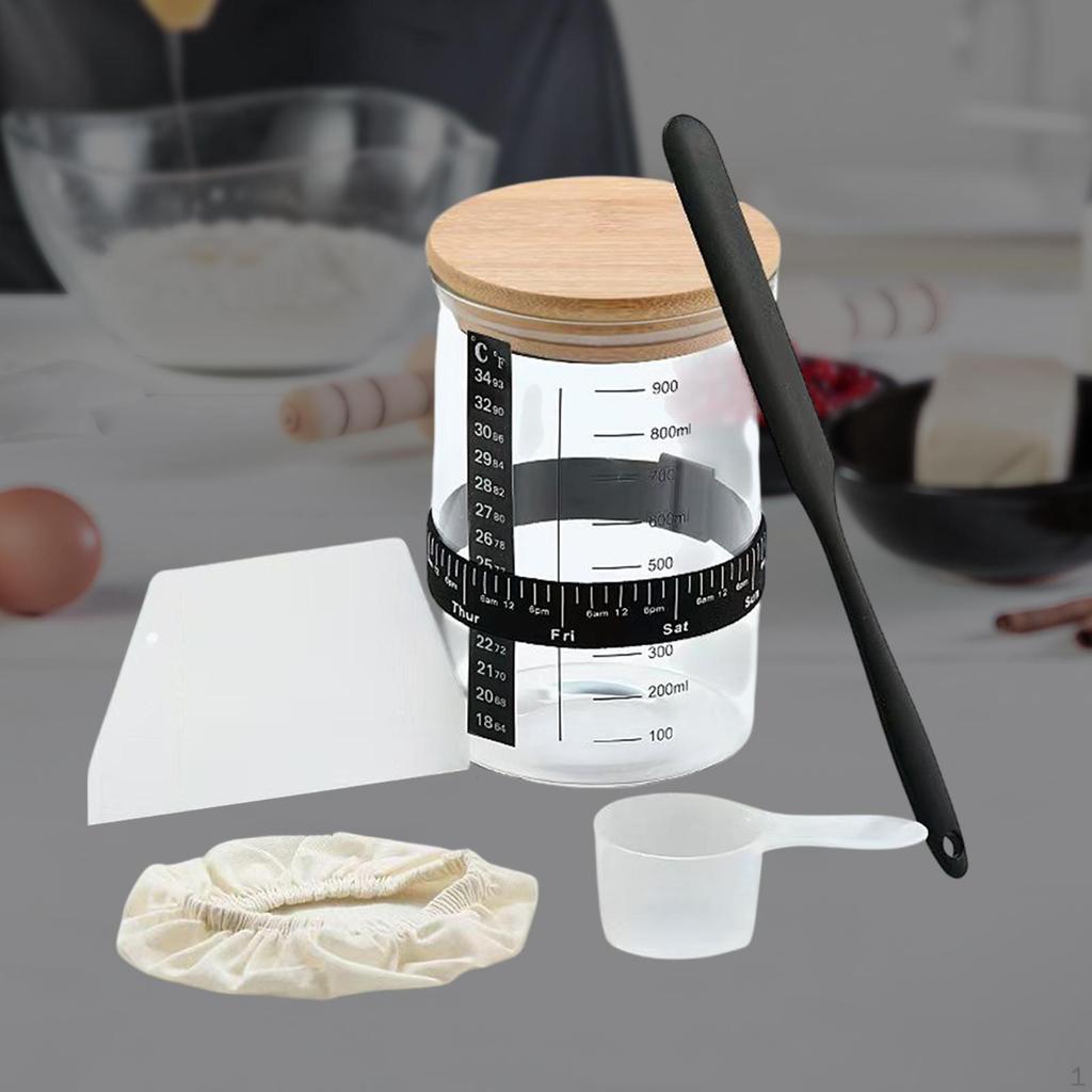 Набор банок для закваски с широким горлом для кухонных принадлежностей для выпечки хлеба