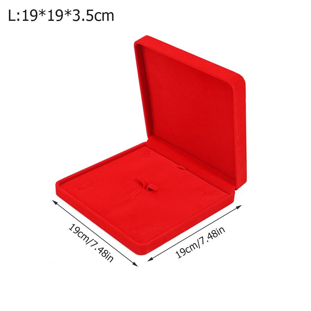 Portable Jewelry Display Case Velvet Ring Earring Necklace Holder Jewelry Packaging