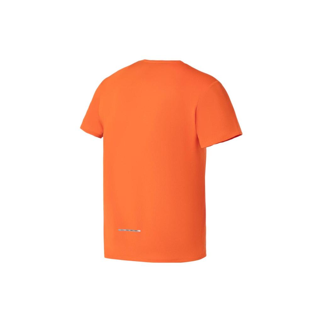 Li Ning Running Series Solid Color Quick-Dry Breathable Sports T-Shirt Men Tops Orange ATSS061-5