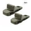 2pcs Nylon Crocodile Windproof Tarp Clamps 4 Colors Rotate Jaw Grip Tarpaulin Fixing Snaps