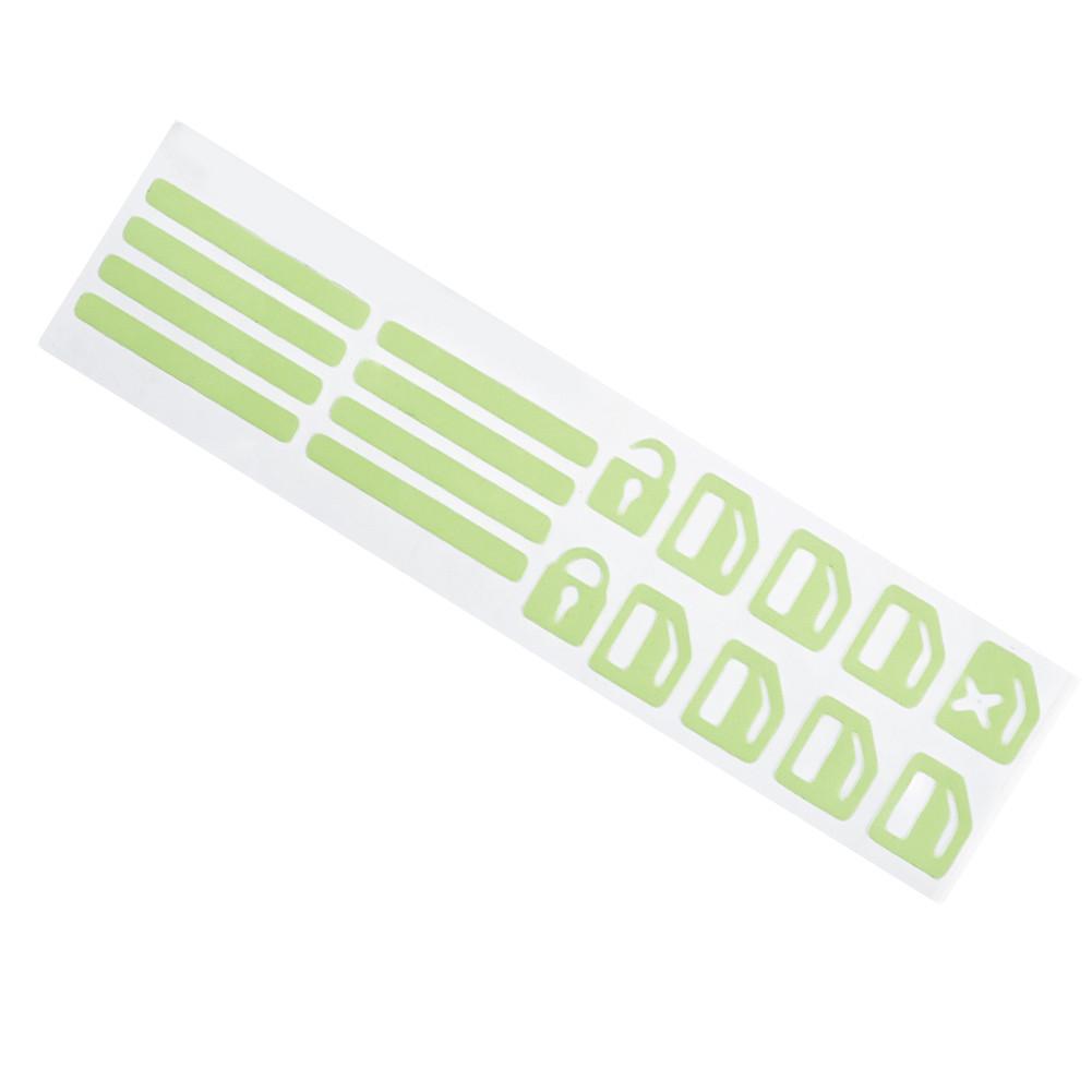 Наклейка на кнопку окна, переключатель, светящаяся автомобильная водонепроницаемая клейкая замена