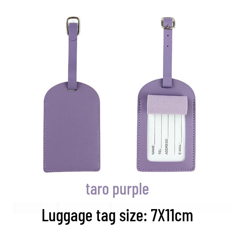 Набор из настраиваемой обложки для паспорта из ПУ кожи и багажной бирки с бумажной карточкой