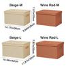 Foldable Clothes Quilt Storage Box Space Saving Washable Toy Storage Box Dustproof Large Capacity Laundry Basket for Home