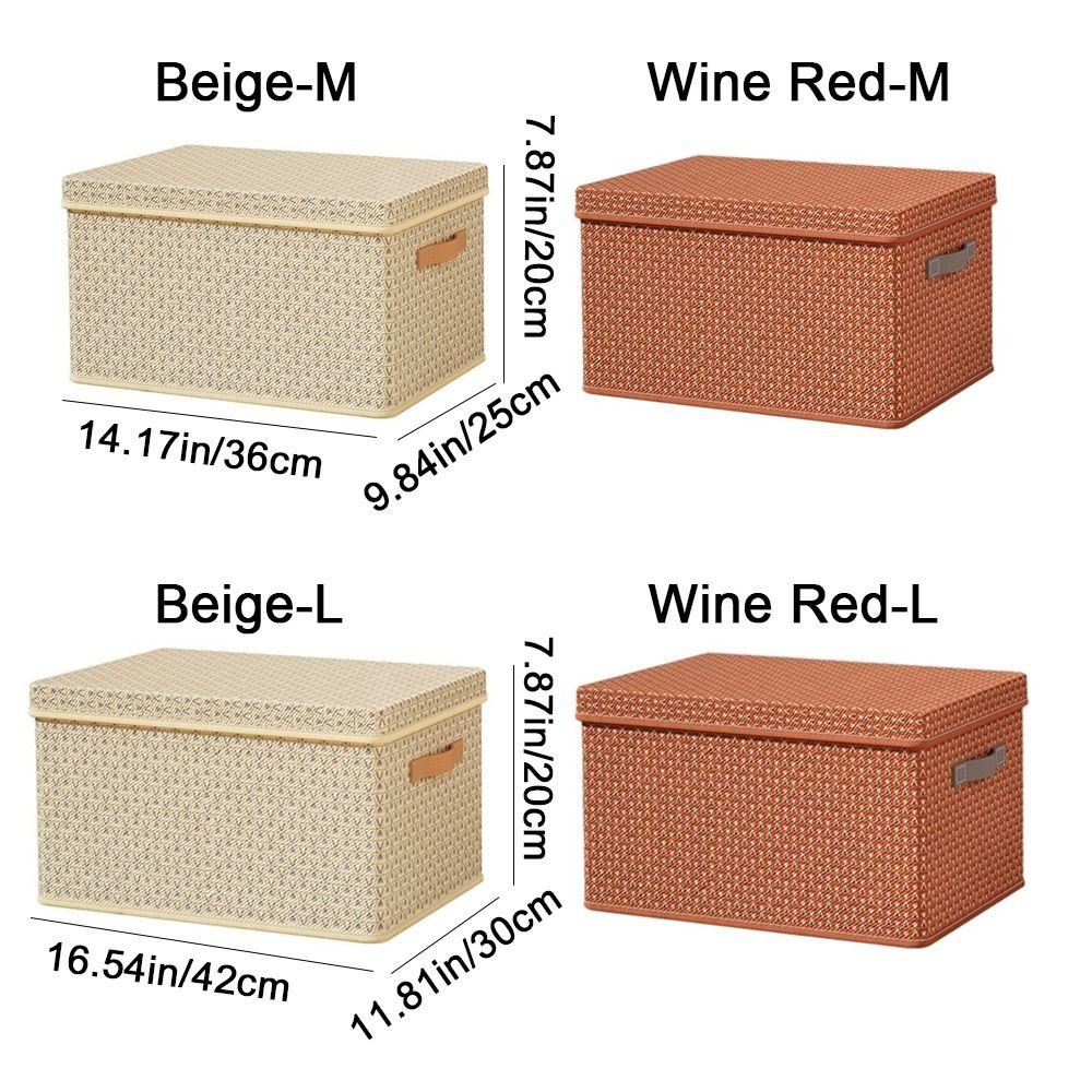 Foldable Clothes Quilt Storage Box Space Saving Washable Toy Storage Box Dustproof Large Capacity Laundry Basket for Home