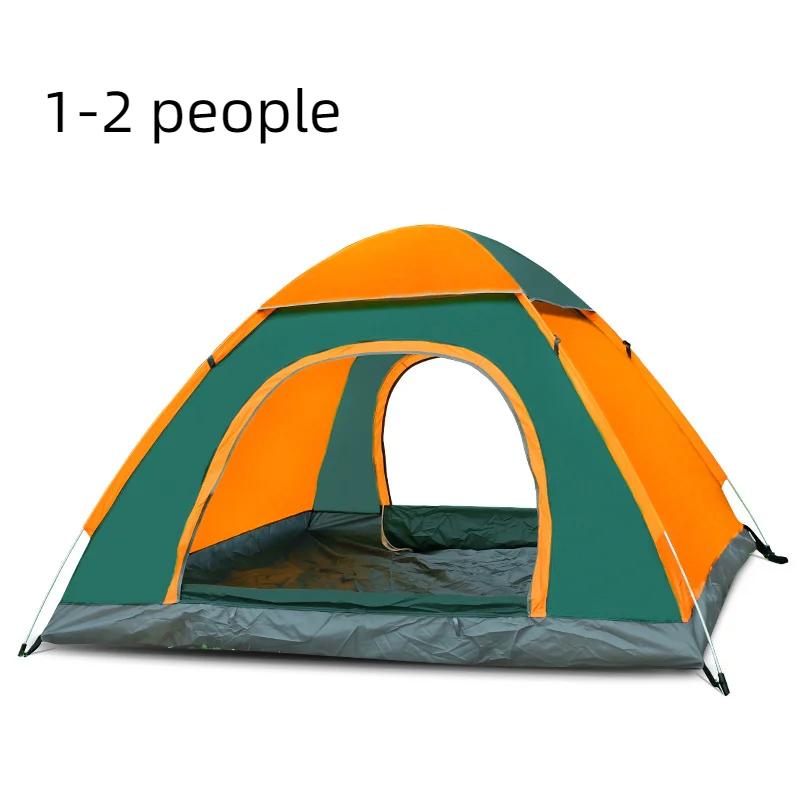 Portable Hand Throwing Tent Outdoor Camping Folding Fully Automatic Tent 3-4 People Beach Easy Quick Opening Two People