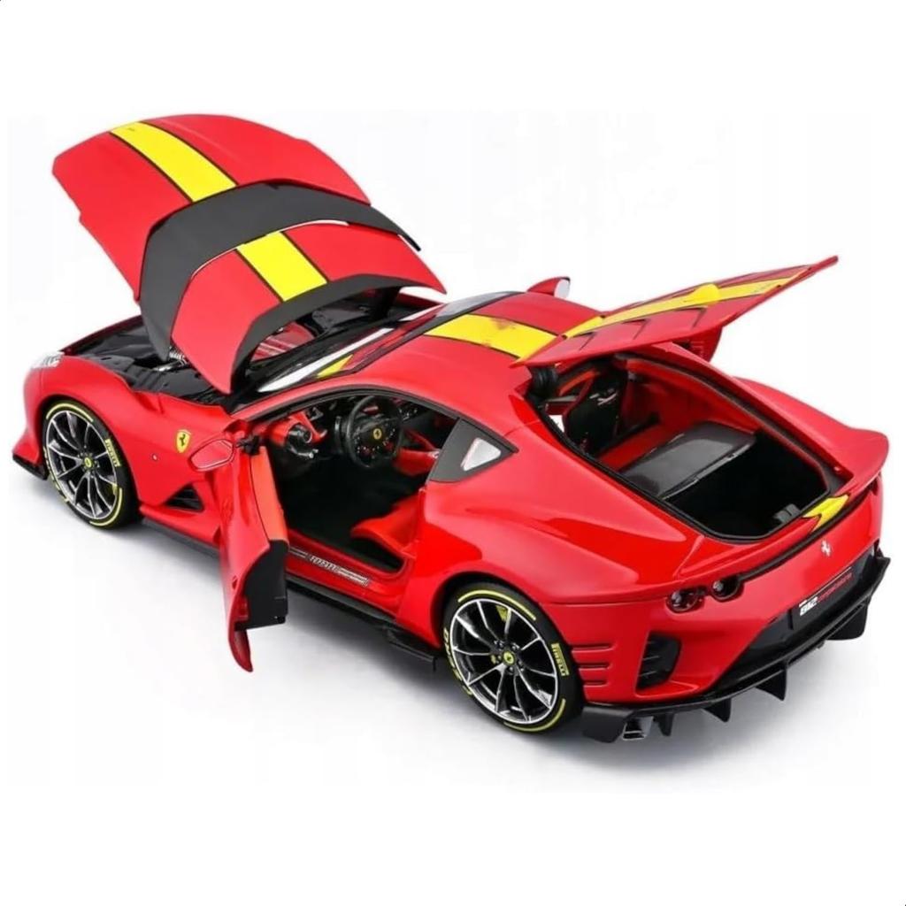 Bburago Scale Signature Series Ferrari 812 Competizione Red Diecast Model Finished RD 1/18 / Car, Model, 18-16915