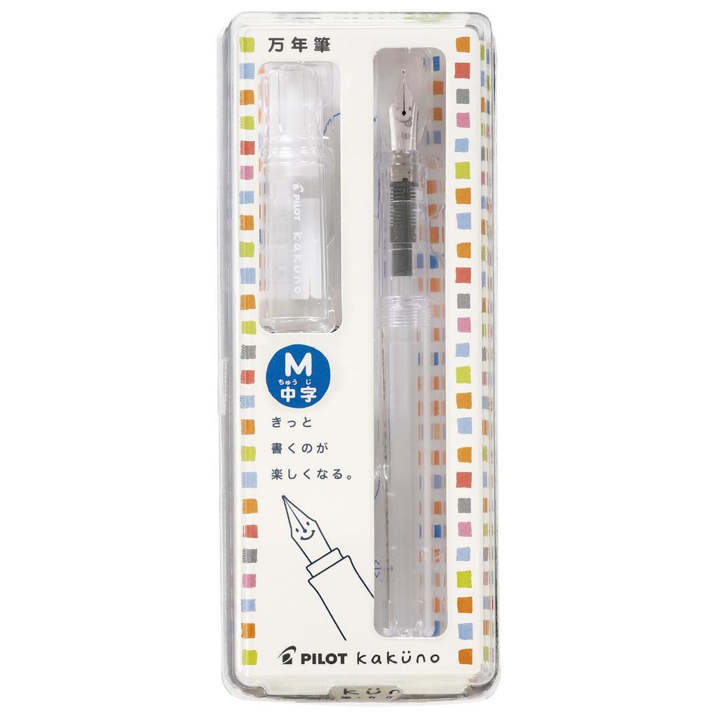 Перьевая ручка Pilot Kakuno M FKA1SRNCM, Прозрачная,
