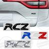 Metal 3D For Peugeot RCZ Badge French Tricolor Letter Logo Car Rear Trunk Body Sticker GT LINE Performance Emblem  Accessories