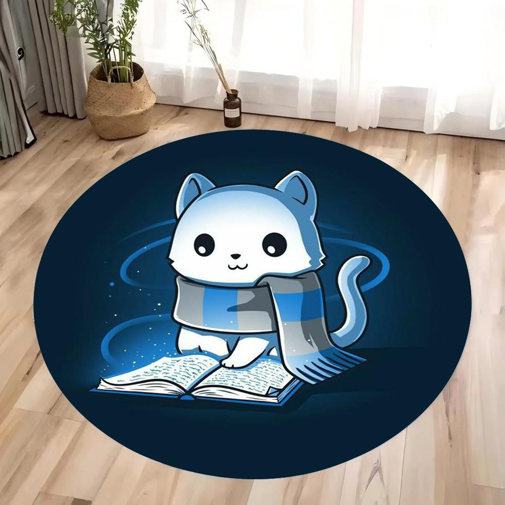 Кавайный мультяшный коврик с кошкой, игривый коврик для детской комнаты, ковер, декор для детской, подарок для фанатов, для спальни, гостиной, подарок
