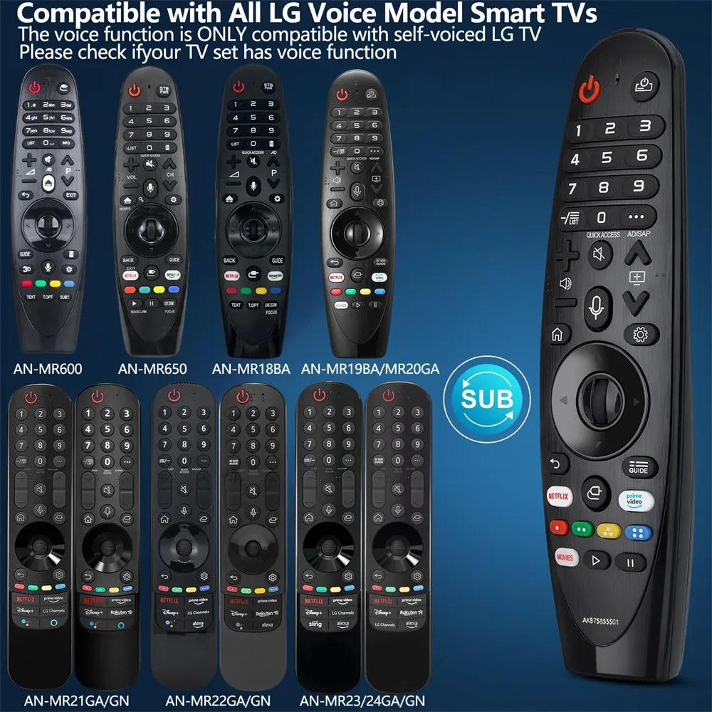 Магический пульт ДУ MRSVI AKB75855501 для Smart TV Пульт AN-MR18BA AN-MR19BA MR20GA AN-MR650A с голосом и курсором