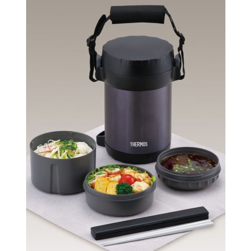 Thermos Ланч-бокс из нержавеющей стали, прибл.. 1,3 чашки темно-синий JBG-1801 MDB