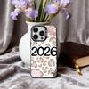 2026 New Year's Art Phone Case For iPhone17,16,15,14,13,12,11 Plus,Pro Max Black Candy silver phone case