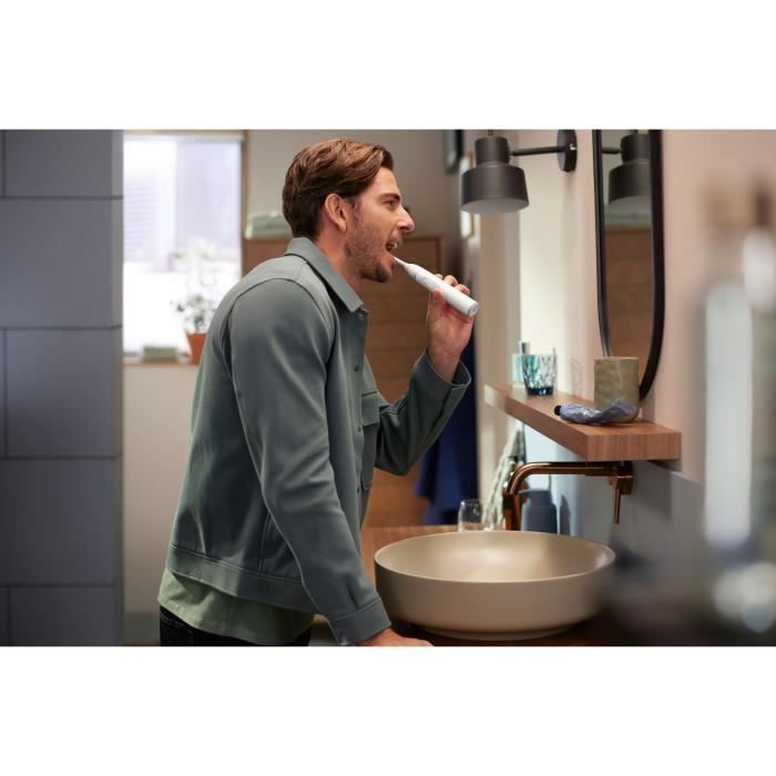 Brosse à dents - PHILIPS - HX7400/01 - Sonicare - Serie 6100 - Blanc - Eléctrique