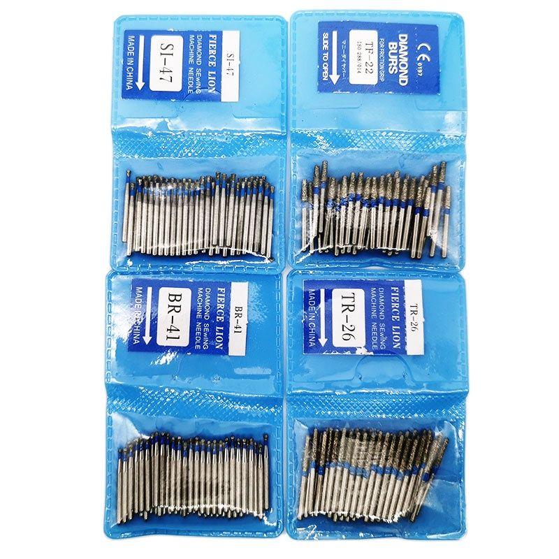 50 шт./пакет FG, стоматологический алмазный бор, круглый хвостовик 1,6 мм, серия SF BR для высокоскоростных вращающихся инструментов