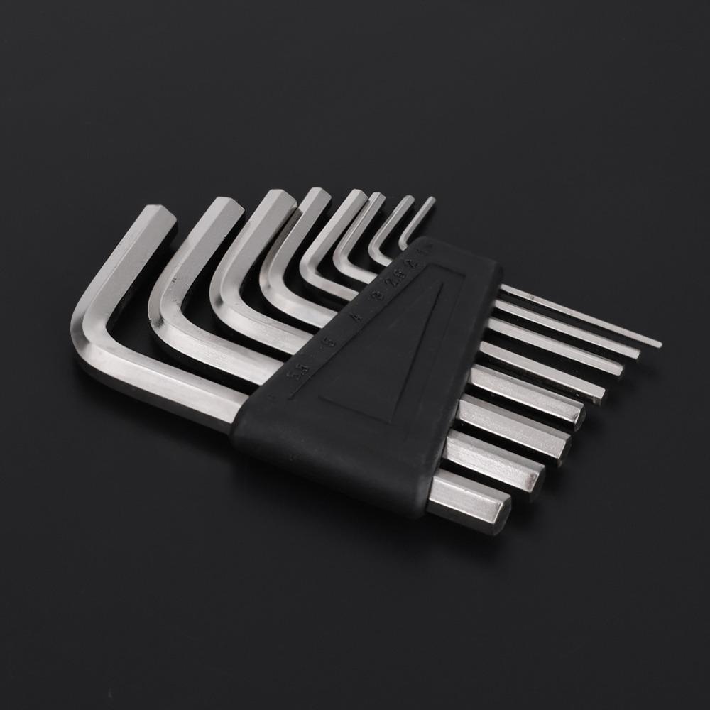 16PCS 1.5-6mm Hex Key Set Silver Hex Wrench Set Allen Key Wrench Set For For instrument repair