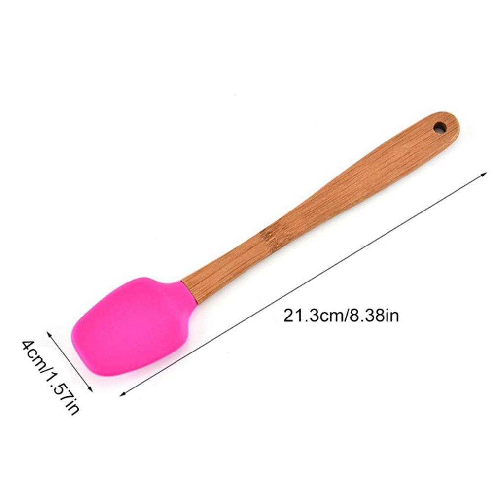Bakeware Wooden Handle Kicthen Utensils Silicone Non-stick Baking Tools Cake Scraper Spatula Brush
