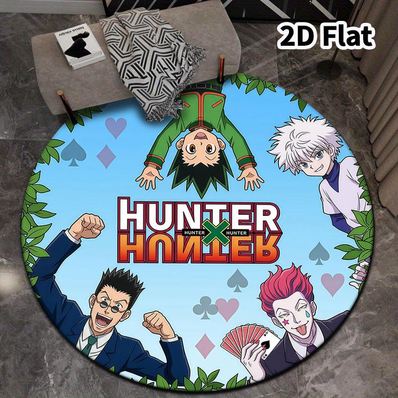 Ковер с круглым ворсом Hunter X Hunter Ковер для гостиной, спальни, дивана, игровой комнаты Декор Нескользящий коврик для пола