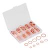 220 шт. уплотнительная медная прокладка плоская круглая кольцевая шайба набор инструментов крепеж