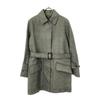 Mackintosh Wool Check Pattern Stainless Collar Coat Men's Used
