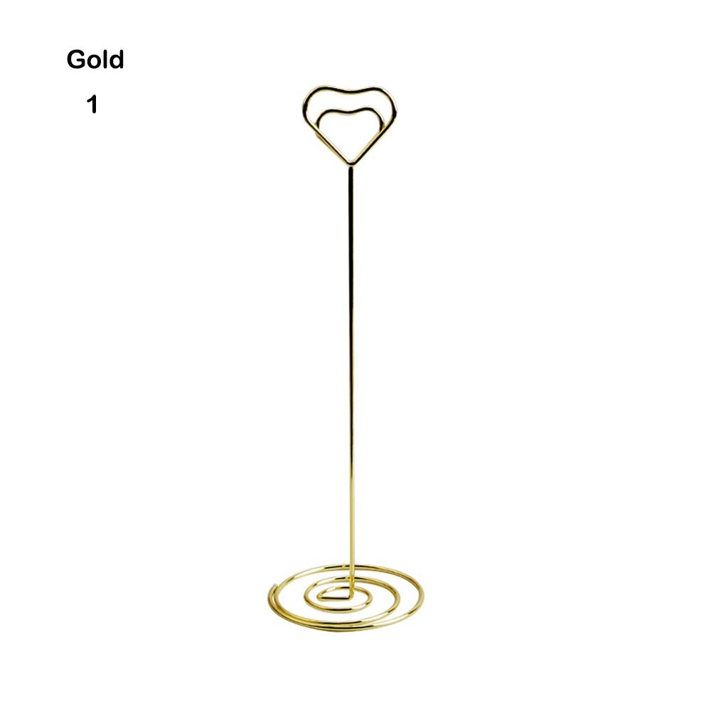 Heart Shape Wedding Supplies Paper Clamp Place Card Photos Clips Clamps Stand Table Numbers Holder