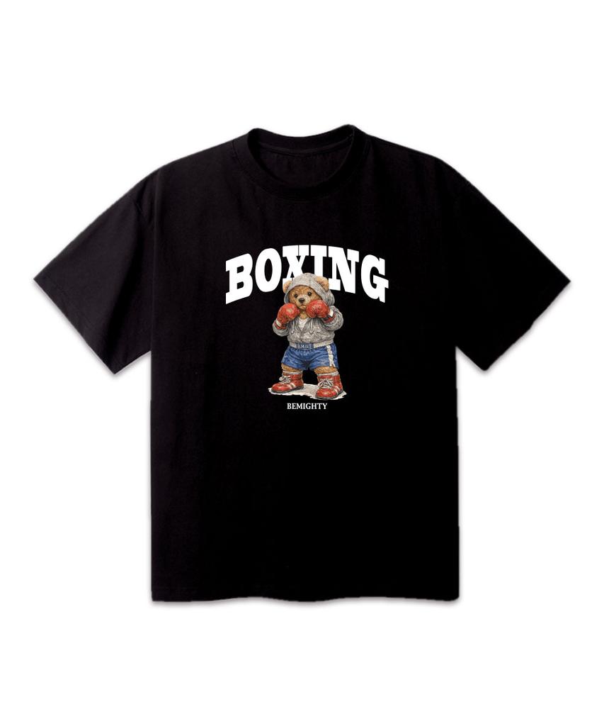 BEMIGHTY Boxing Bear Oversized Short Sleeve T-Shirt