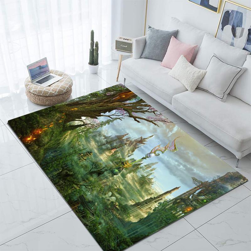 Virtually Fantasy World Carpet Kitchen MatEntrance Doormat Bedroom Floor Decoration Living Room Carpet Bathroom Anti-slip Rug