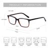 ZENOTTIC Fashion Rectangle Prescription Eyeglasses Acetate Progressive Optical Glasses for Men Anti-Blu-ray Myopia Eyewear