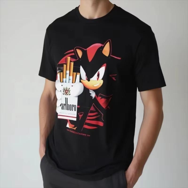Vintage Grunge Y2k Ultimate Power Sonic Adventure T-Shirt Cotton Graphic Tee Unisex Unisex Summer Streetwear