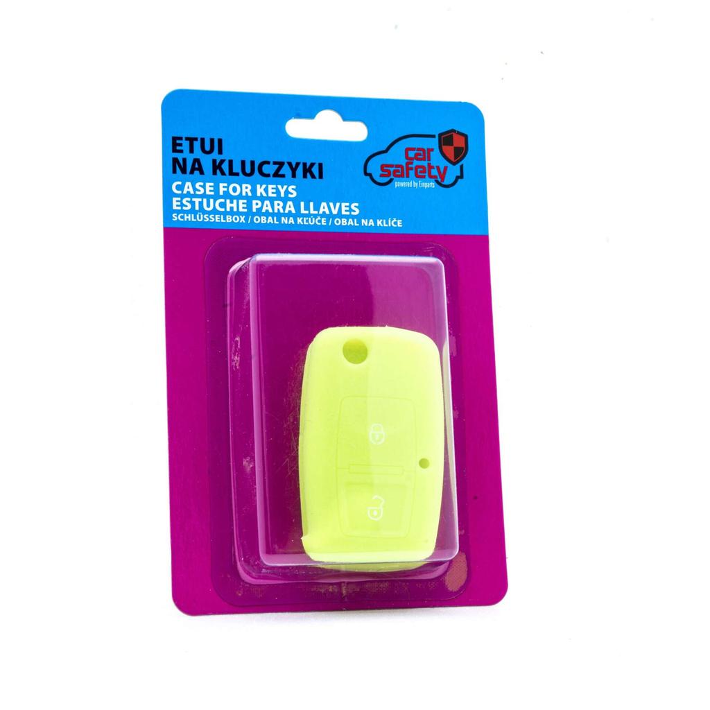Neon Green Silicone Key Case for Seat Skoda Volkswagen - Epkc70