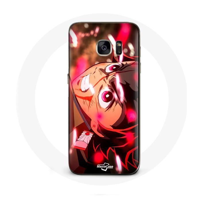 Coque pour Samsung Galaxy S6 Edge Tanjiro Demon Slayer Kimetsu no Yaiba en colère