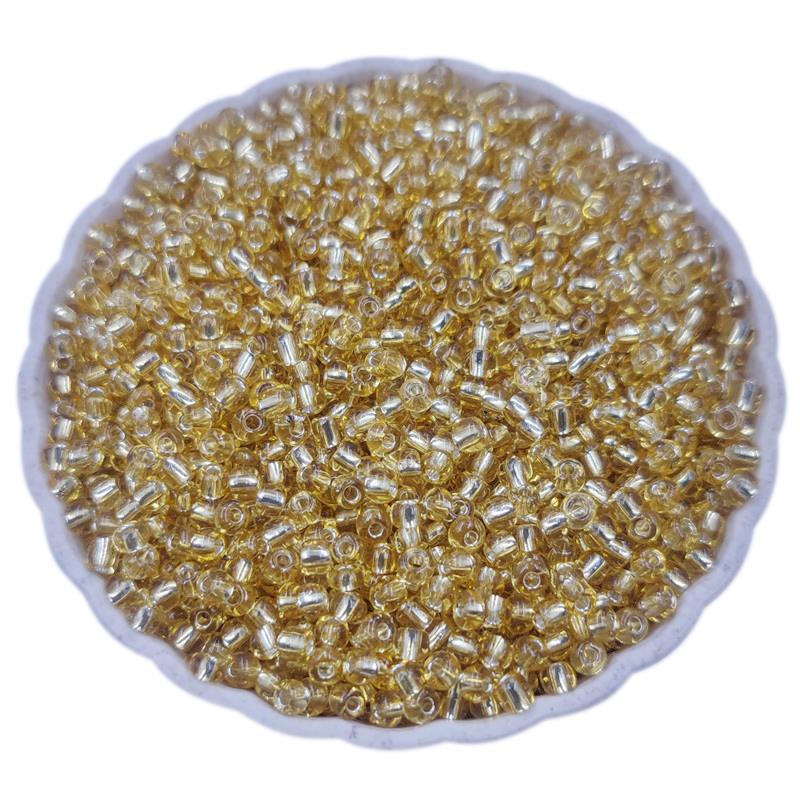 Fashionable Jewelry Making Loose Beads 3mm 4mm For Necklace Bracelet Mini Seed Glass Beads Candy Color Pendant Silver Plated DIY
