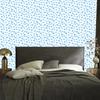 Hearts Wallpaper Azure and White 50x1000