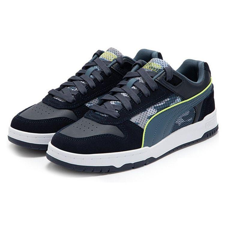 Puma Rbd Game Кожаные Повседневные Кроссовки Унисекс Синие Белые 386374-02