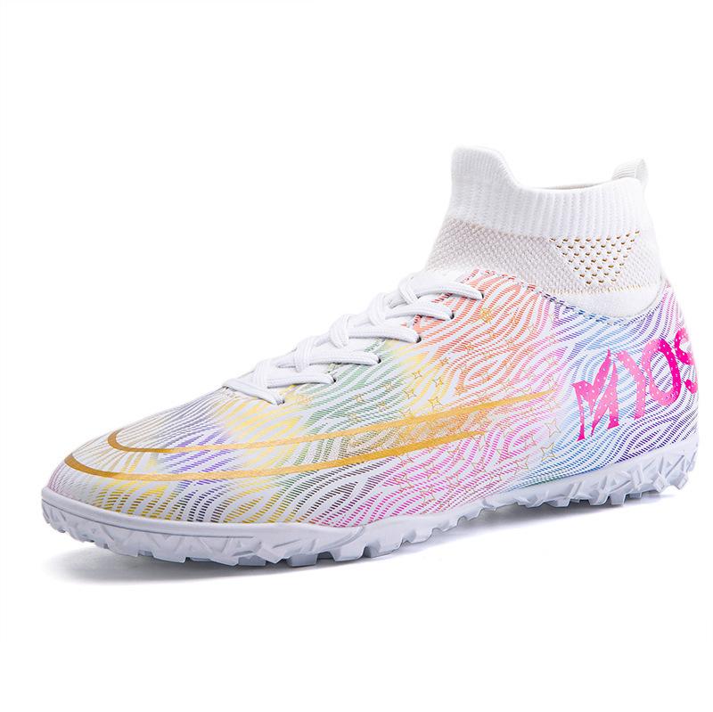 Летние и осенние футбольные бутсы мужские и женские с шипами, детские студенческие высокие тренировочные бутсы, шипы для искусственной травы, кроссовки