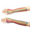 Wedding Party Costume Performance Rainbow Hollow Out Holes Gloves Disco Dance Fingerless Mesh Net