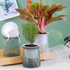 Горшок для растений с автополивом Цветочный горшок с дренажными отверстиями и прозрачным резервуаром для воды Внутренний горшок с автополивом для декора дома и офиса
