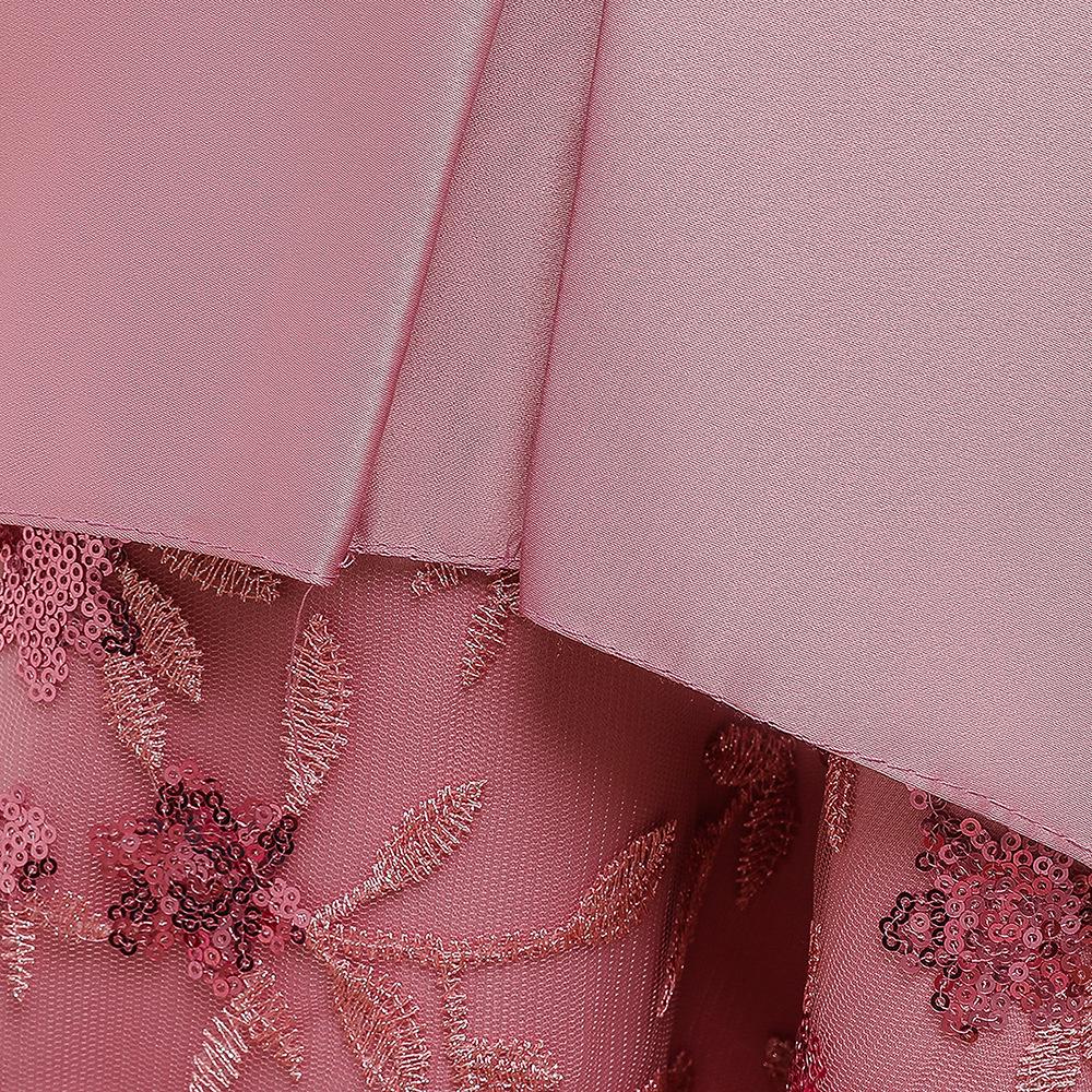 Embroidered Princess Short-Sleeved Tail Dress for Kids