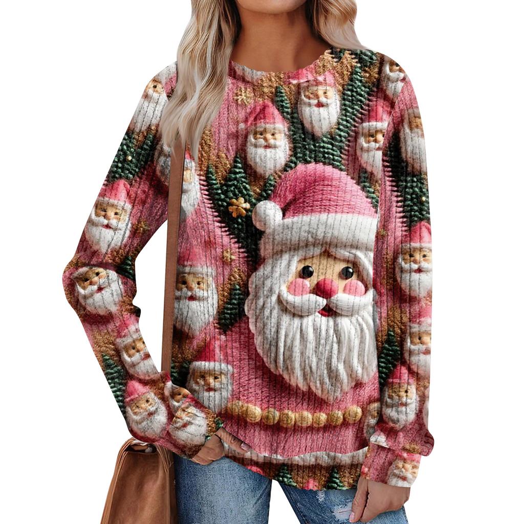 Женский принт Легкий Топ с круглым вырезом из матового хлопка