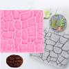 Baking Cake Mold Kitchen Sugar Craft Wall Silicone Mould Rock Stone Fondant 3D Castle Farm