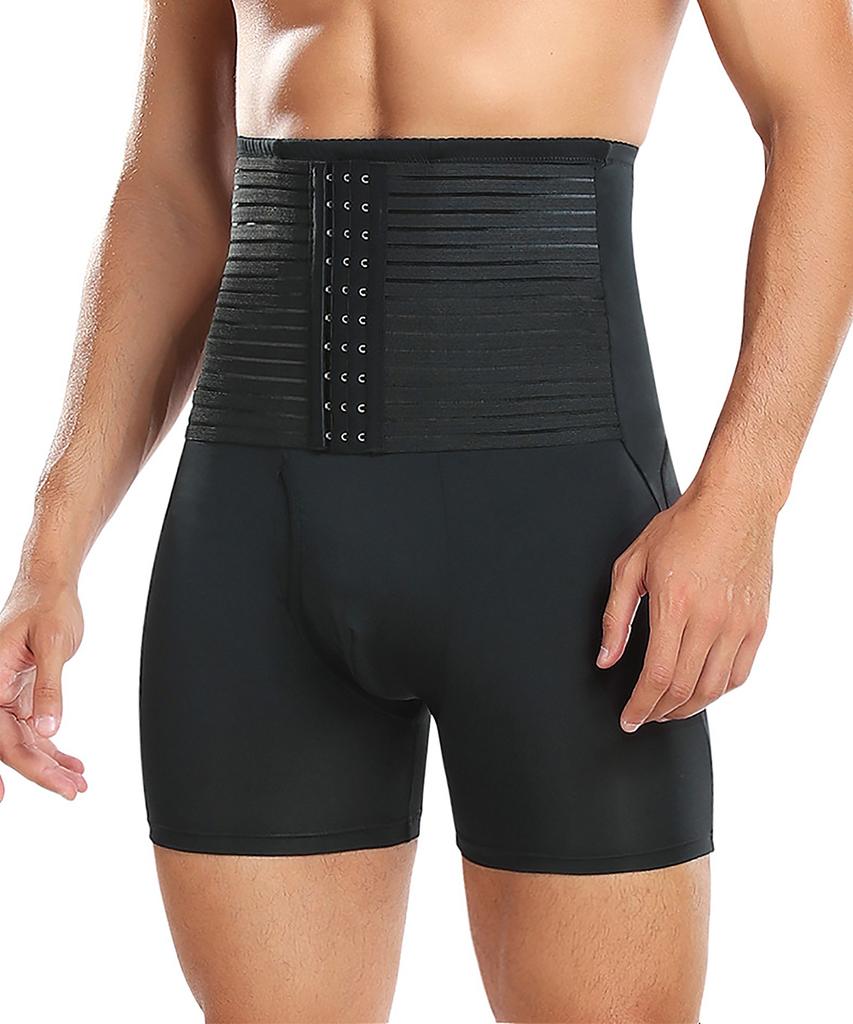 Мужские шорты для коррекции живота с высокой талией, утягивающее нижнее белье, трусы-боксеры, утягивающее нижнее белье, утягивающие трусы, утягивающее белье для бедер